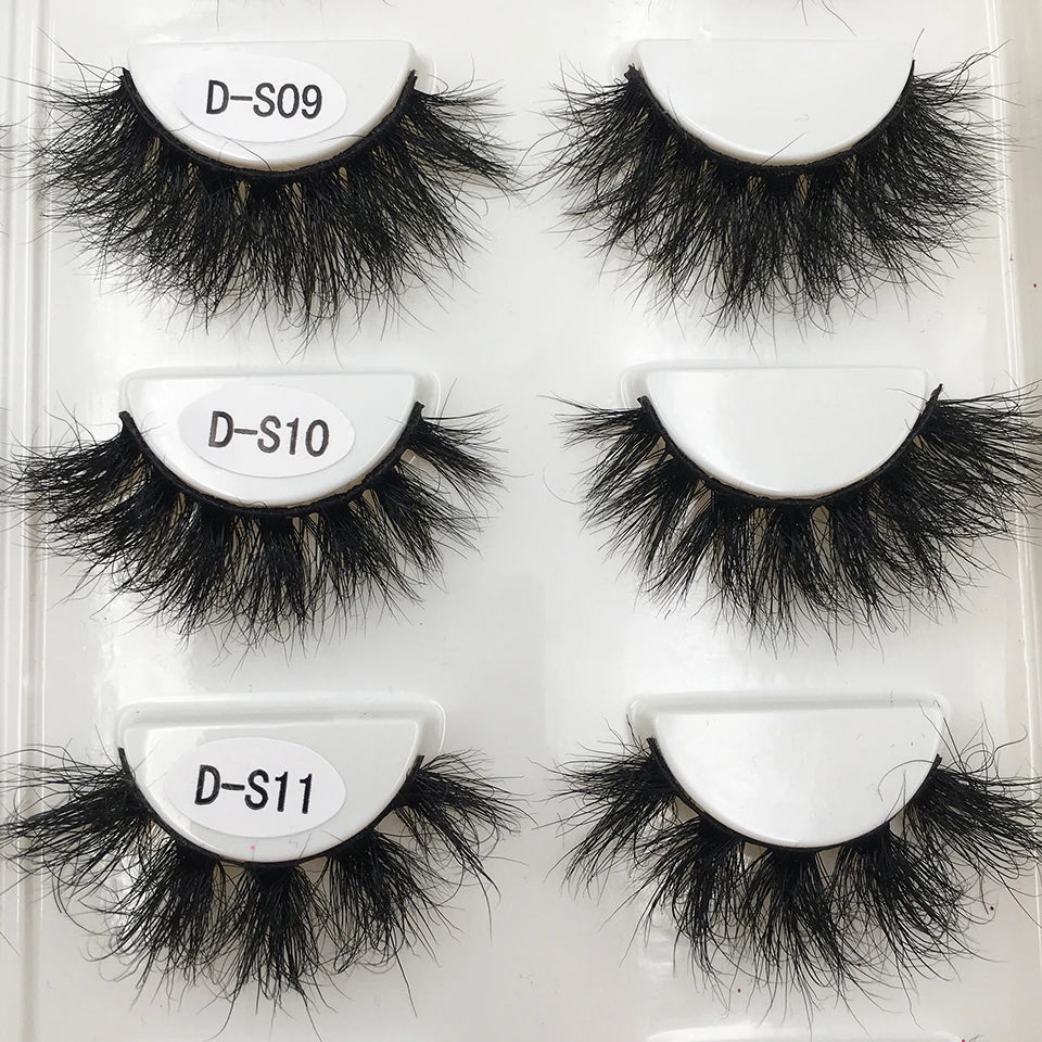 PYP Real Mink Hair Fluffy Messy Soft Natural Lashes Makeup 3d Mink Lashes