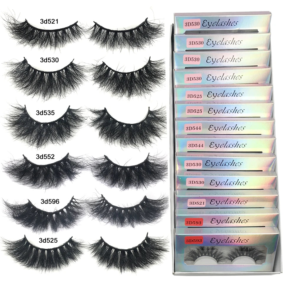 PYP Fluffy Mink Lashes Short Messy Wispy Natural Eyelashes 10mm-18mm