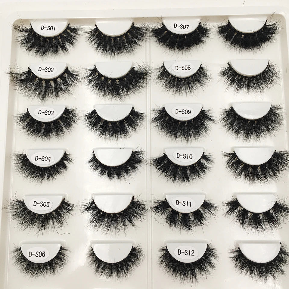 PYP Real Mink Hair Fluffy Messy Soft Natural Lashes Makeup 3d Mink Lashes