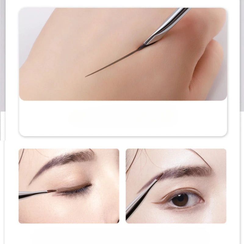 Blade Eyeliner Brush Ultra Thin Fine Angle Flat Eyebrow Brush