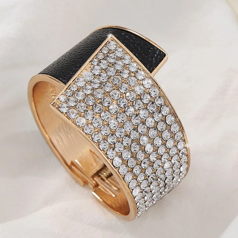 Rhinestones Cuff Bangle