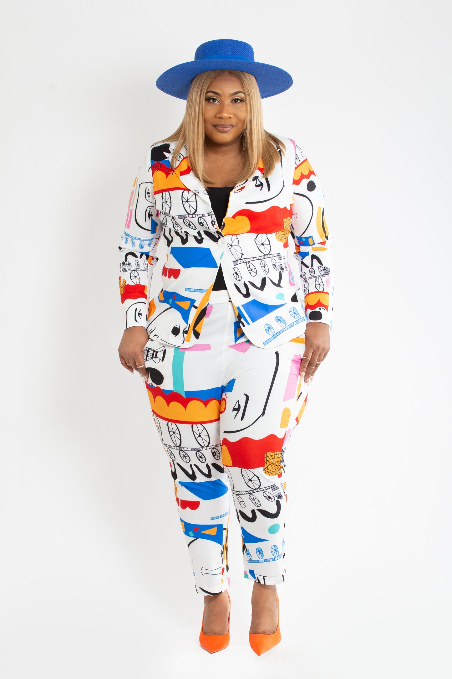 Evelyne Funky Printed Suit