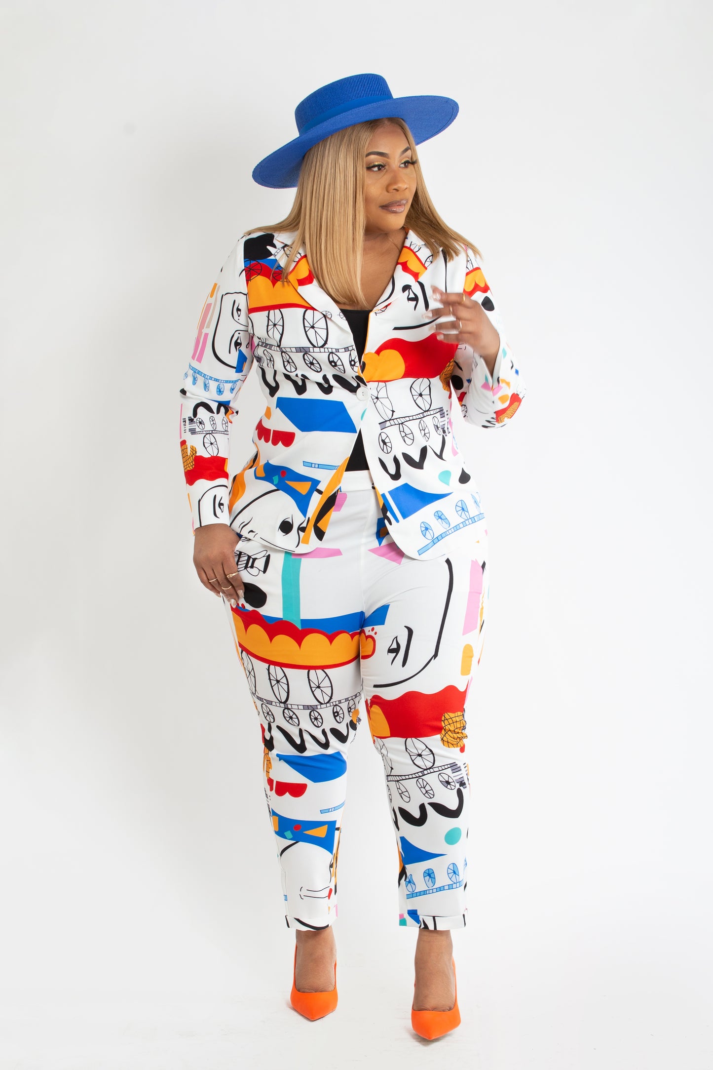 Evelyne Funky Printed Suit